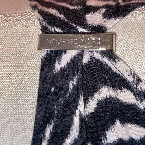 MICHAELMichaelKors Zebra Print Cold Shoulder Top - Picture 4 of 8